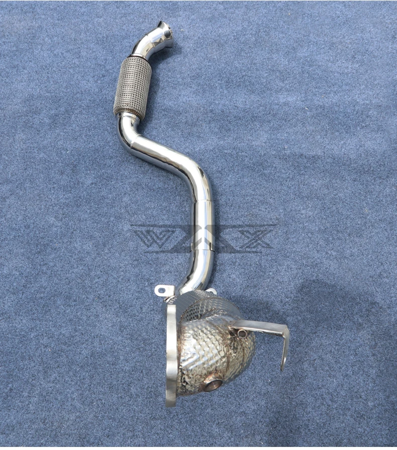 Stainless Steel Exhaust Downpipe For Mercedes-Benz W176 A200 GLA200 A35 A45 GLA45 Exhaust Downpipe