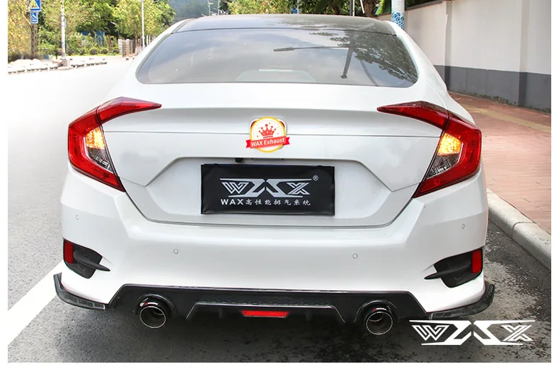 High Performance Catback Exhaust Valvetronic Exhaust Pipe For Civic 2015-2022 Catback Exhaust Pipes Muffler Tip