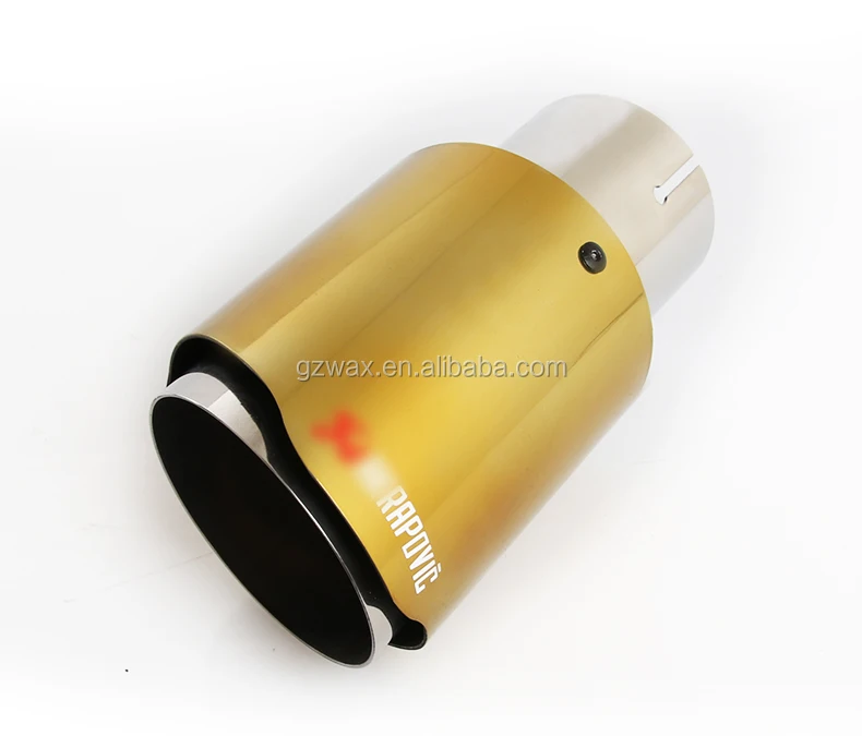 Exhaust Pipe Muffler Tips For AK Stainless Steel Chroming Golden Color Universal car