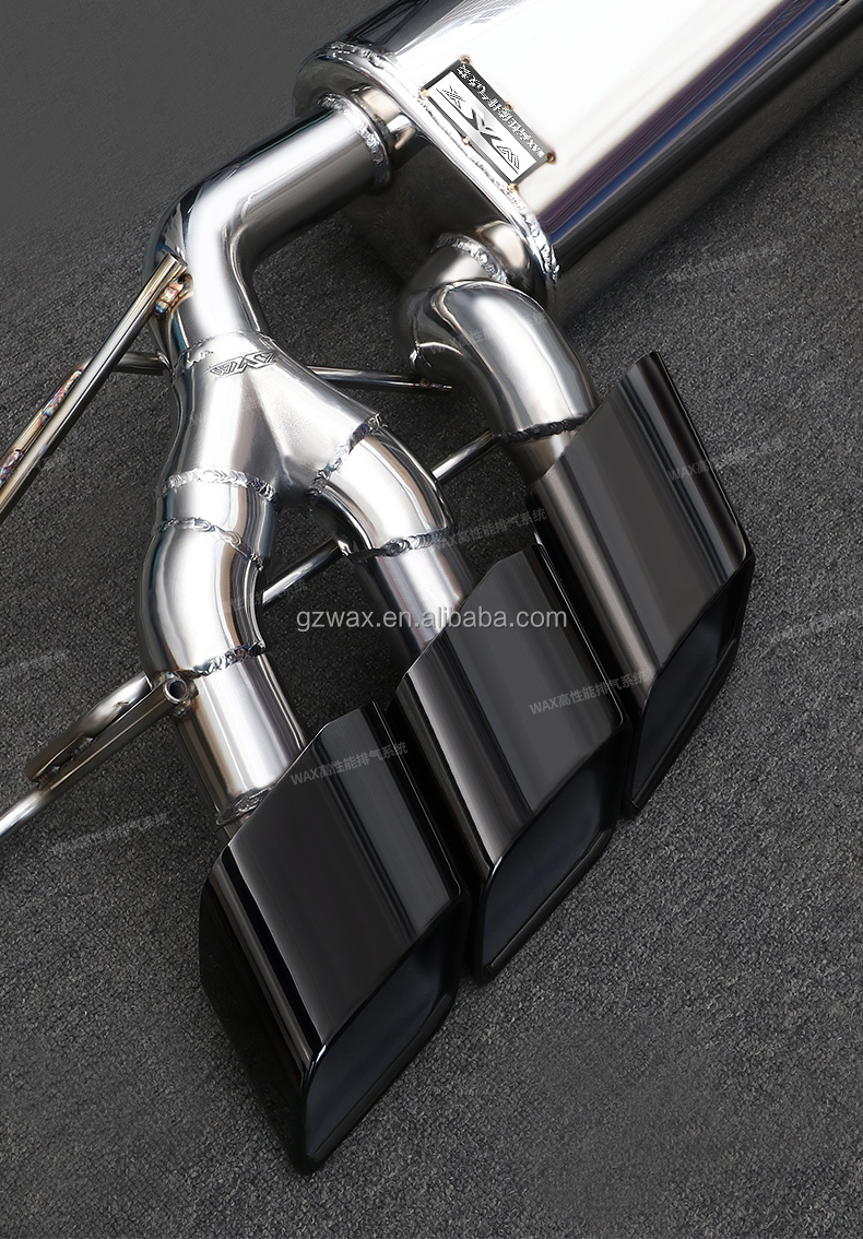 Exhaust Catback Valved Muffler Tips Stainless Steel Exhaust Pipes For Mercedes-Benz W464 W463 G500 G550 G63 2005-2022