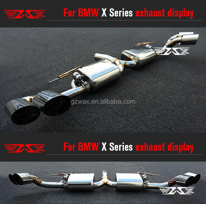 Performance Exhaust System Muffler Exhaust Valved Cat-back with Remote Control For BMW X3 X4 X5 X6 2015-2022