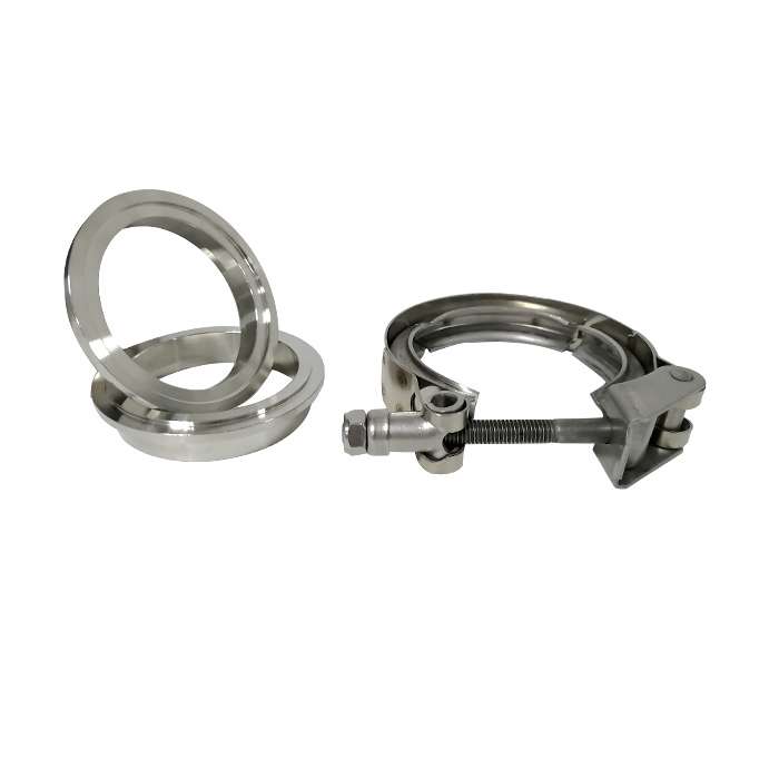 T304 Stainless steel clamp for securing pipe and for automotive system