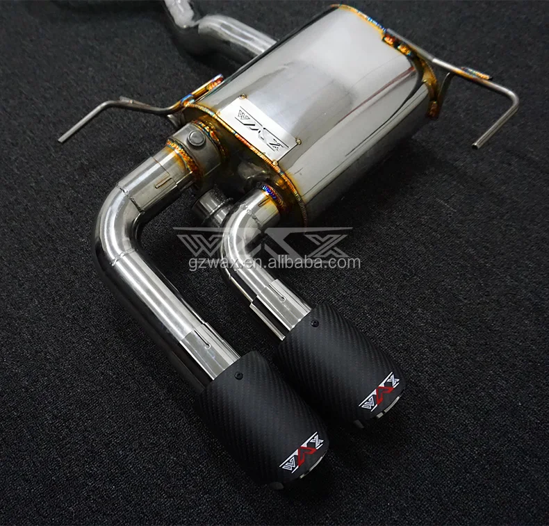 Exhaust Pipe Catback Muffler  For BMW X1 F48 2015-2022 Stainless Steel Auto Exhaust System Cat-back Carbon Fiber Tail Pipes