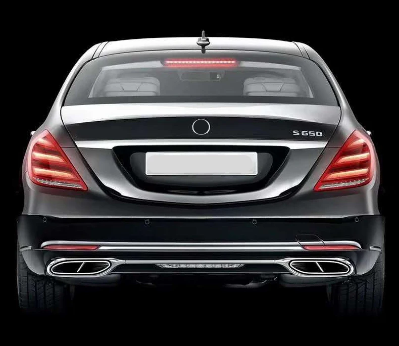 Professional Car Stainless Steel Dual Exhaust Tips For mercedez benz New Model W222 S Class