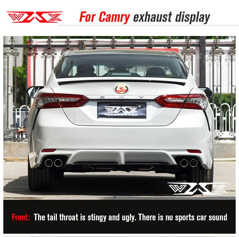 Cat-back Exhaust Pipe Stainless Steel Exhaust pipes for Toyota Camry Avalon 2012-2022 Catback Exhaust Pipe with Electronic Valve