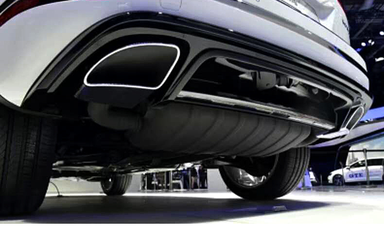 Delicate Top Hit Rates Auto Square Exhaust Tips For Vw Touareg R-Line Converted To Touarey