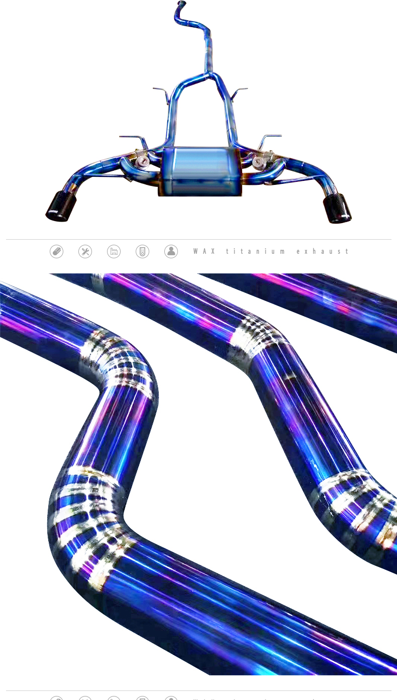 Custom Exhaust System Titanium Alloy Exhaust Pipe for Chevrolet Camaro 2010-2019 Exhaust Catback