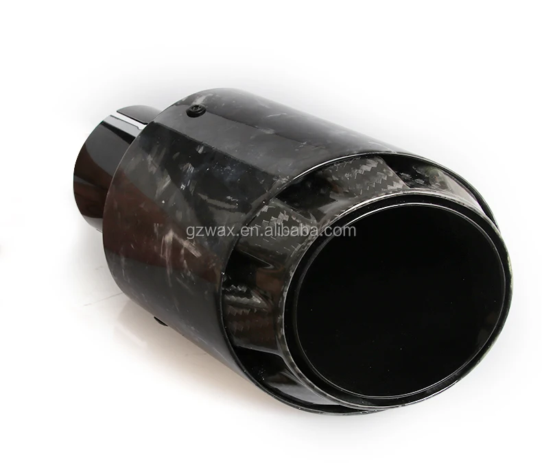 In Stock Forged Carbon Fiber Exhaust Muffler Tips for Universal Car Stainless Steel Exhaust Pipe Tips