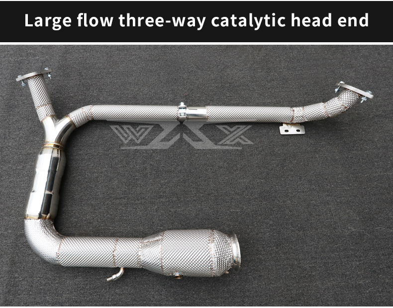 Exhaust Downpipe For Porsche 718 2.0T 2016-2022 with Catalytic Converter Header Stainless Steel Downpipe Exhaust System