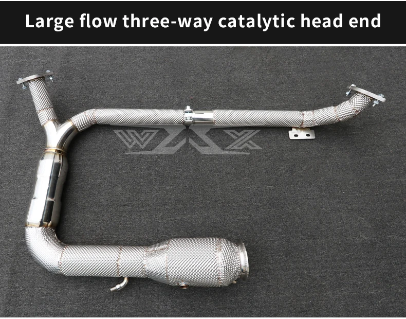 Exhaust  Front Downpipe with Catalytic Convert Manifolds pipes For Porsche 718 Boxster 718 Cayman  2016-2022