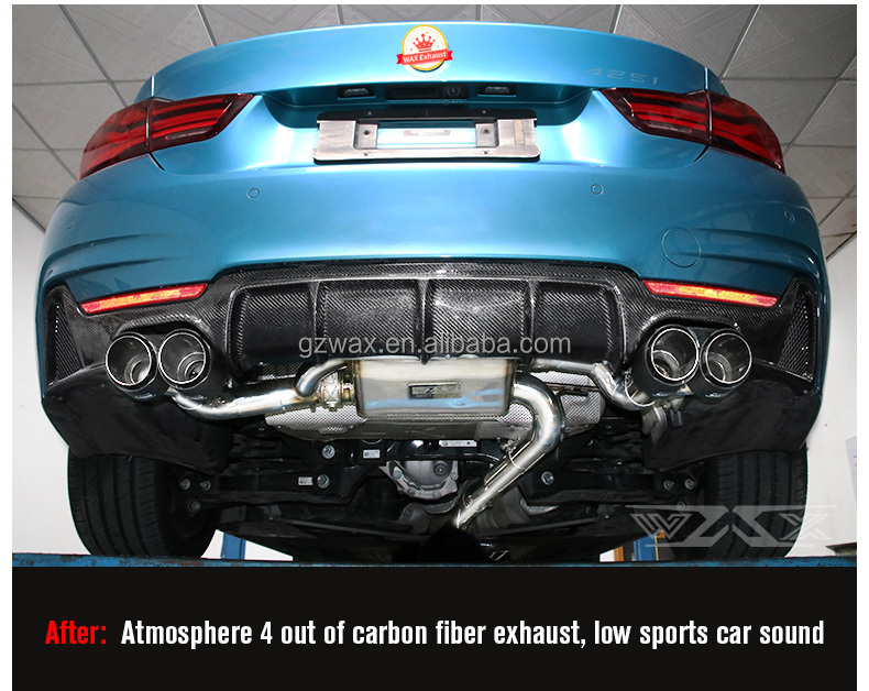 Manufacturer Stainless steel Catback exhaust pipe For BMW 2/4 series 420i 425i 430i 435i 440i 2016-2019