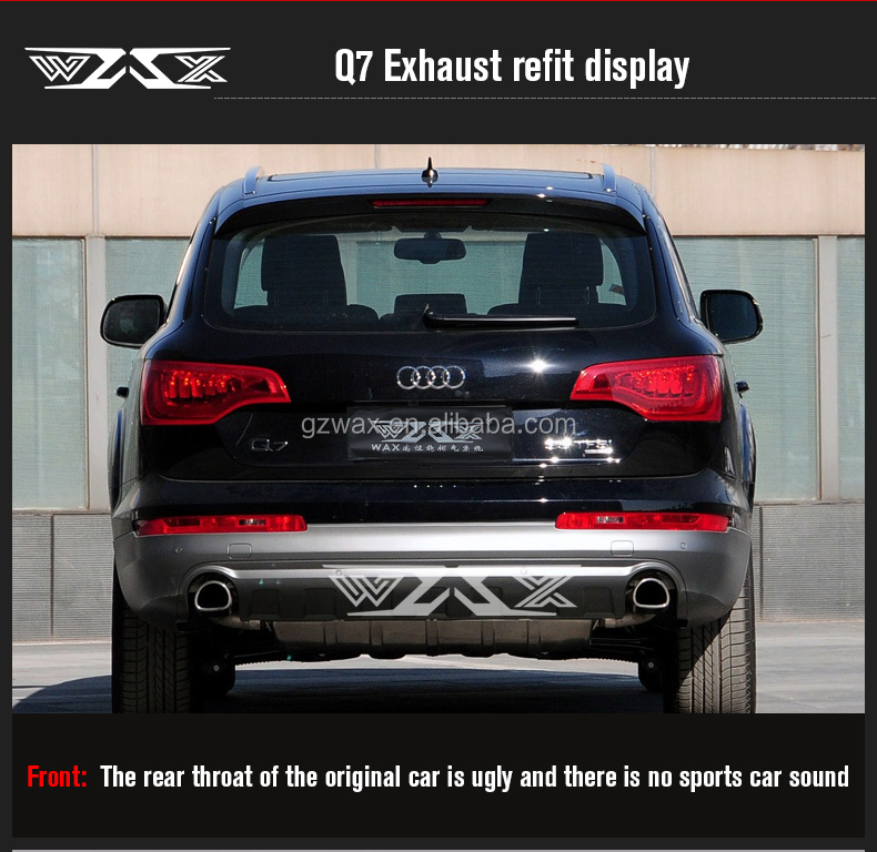 Exhaust Catback Stainless Steel Exhaust pipe system with Electronic Valves for Audi Q2 Q3 Q5 Q7 2015-2022