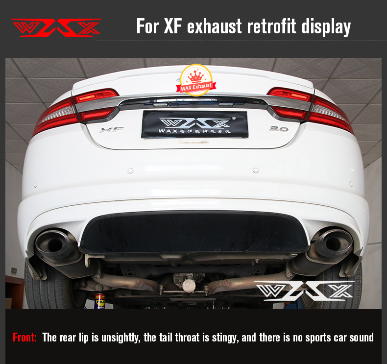 Exhaust System Catback for Land Rover Exhaust Pipe Muffler For Jaguar Xe Xf Xel Xfl F-Type Valvetronic Cat-back Exhaust System