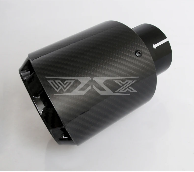 Stainless Steel Carbon Fiber Tips Universal Exhaust Muffler Tips Carbon Fiber Tail Pipe Exhaust Tips