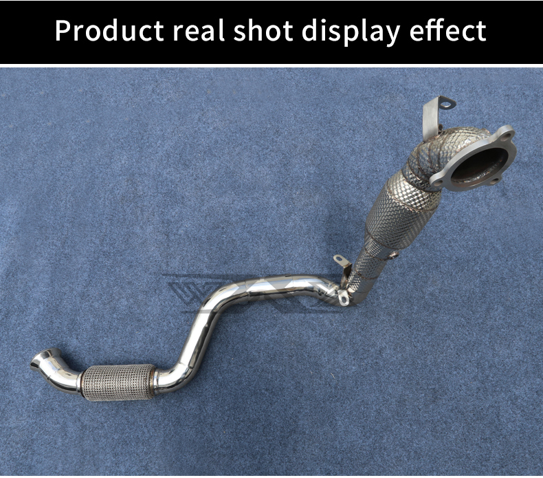 Stainless Steel Exhaust Downpipe For Mercedes-Benz W176 A200 GLA200 A35 A45 GLA45 Exhaust Downpipe