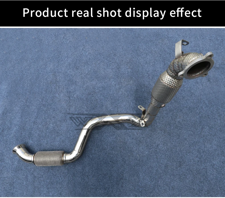 Stainless Steel Exhaust Downpipe For Mercedes-Benz W176 A200 GLA200 A35 A45 GLA45 Exhaust Downpipe