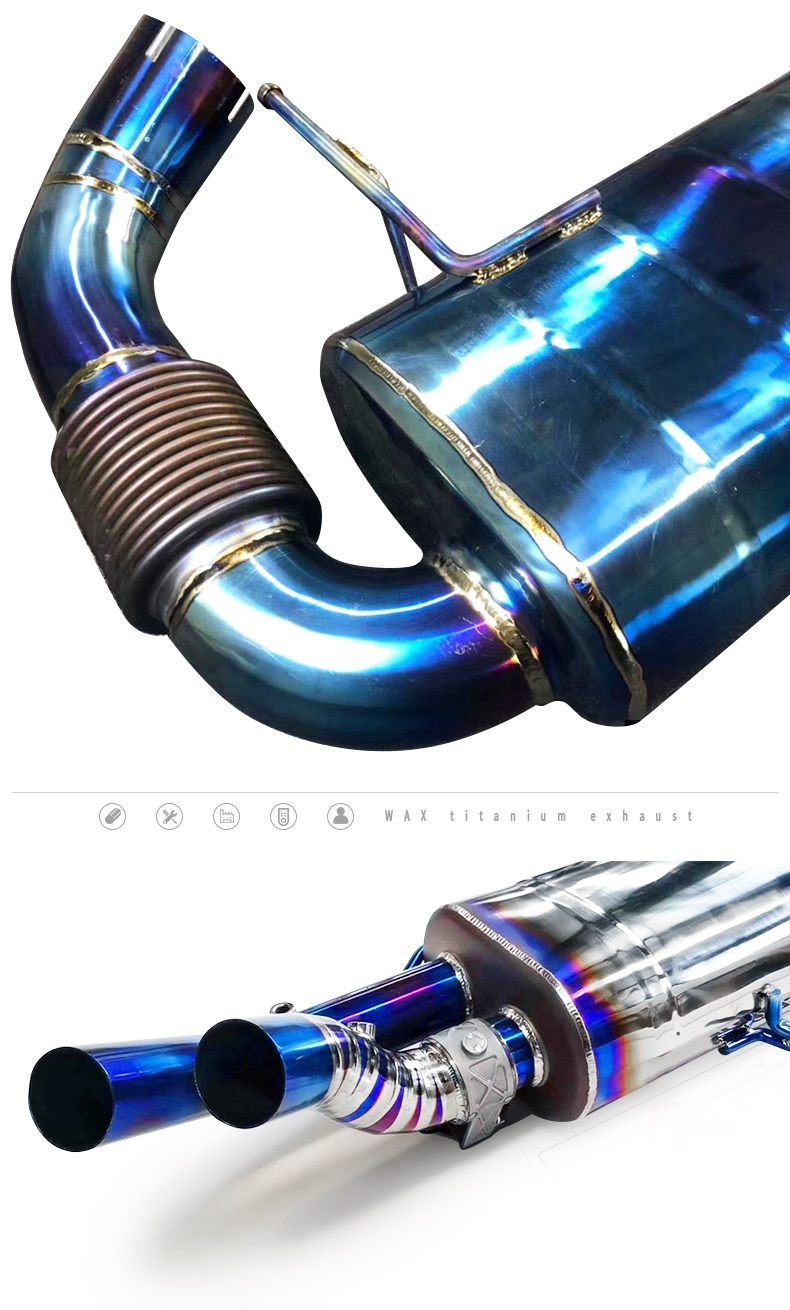 Performance Exhaust Muffler Pipes for BMW I8 Titanium Alloy Exhaust System with Valvelectronic for BMW i8 2014-2021