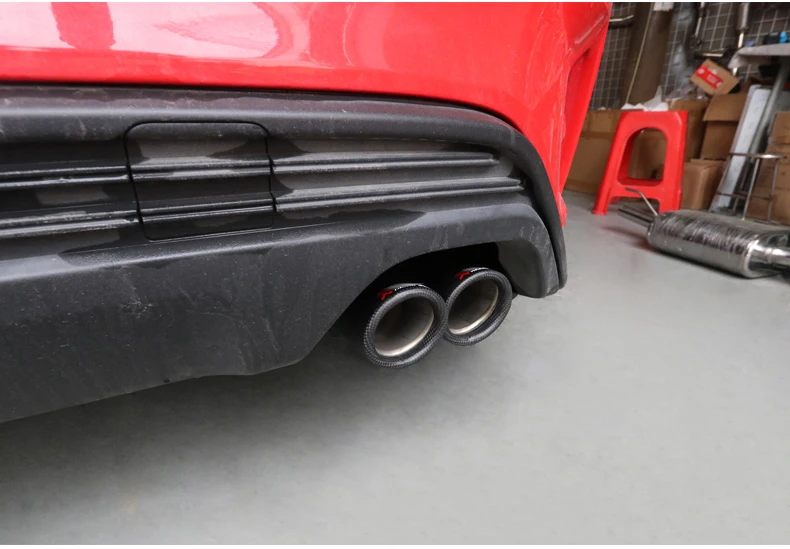 Snap Direct Installation Carbon Fiber Muffler Pipe Exhaust Tip for Ford Focus for Akrapovic