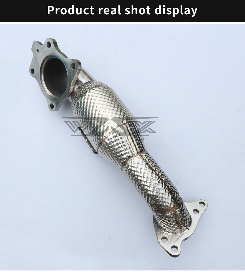 Car Downpipe Exhaust For Honda Civic 2016-2021 Stainless Steel Heat Shield Exhaust Downpipe For Honda Civic Accord