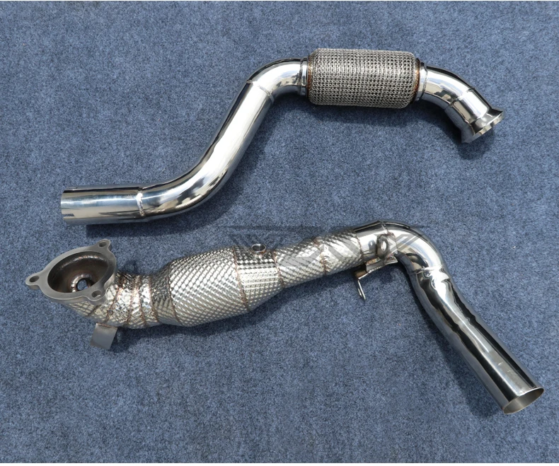 Stainless Steel Exhaust Downpipe For Mercedes-Benz W176 A200 GLA200 A35 A45 GLA45 Exhaust Downpipe