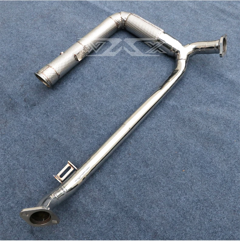 Stainless Steel exhaust Downpipe with Heat Shield For PORSCHE 718 BOXSTER 718 718 CAYMAN 2016-2021 Tuning Exhaust Pipe