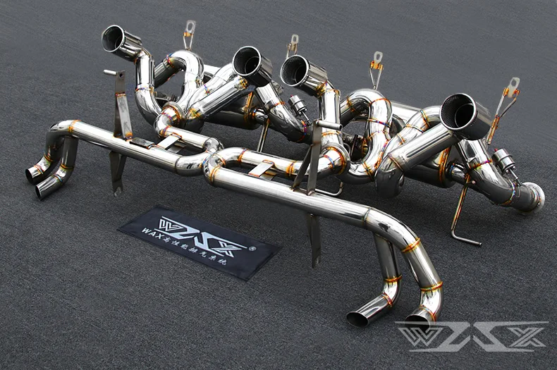 Performance 304 Stainless Steel Exhaust Pipes Exhaust Muffler Catback For Lamborghini LP700/720/750 Exhaust System