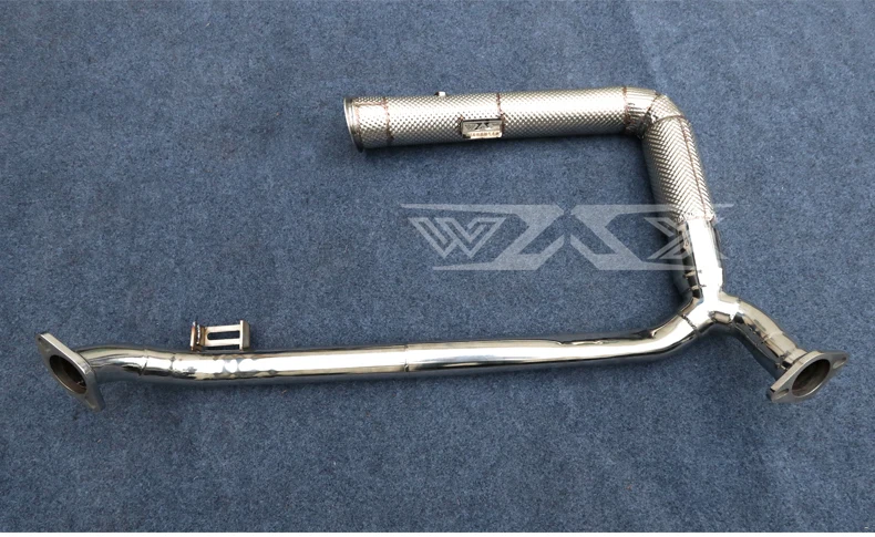 Stainless Steel exhaust Downpipe with Heat Shield For PORSCHE 718 BOXSTER 718 718 CAYMAN 2016-2021 Tuning Exhaust Pipe