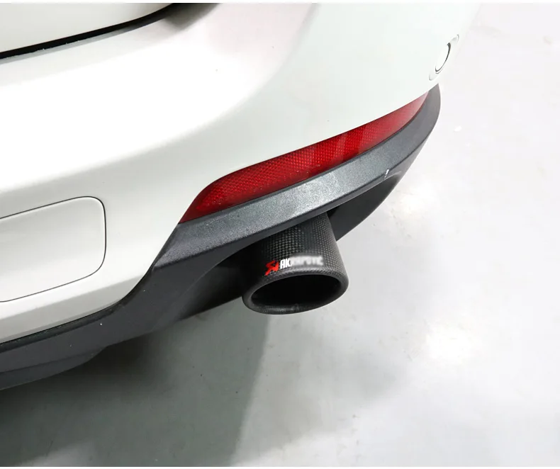 Gloss Black Carbon Fiber Exhaust Tail Pipe Muffler Exhaust Tip for Akrapovic Exhaust Tips For Akrapovic