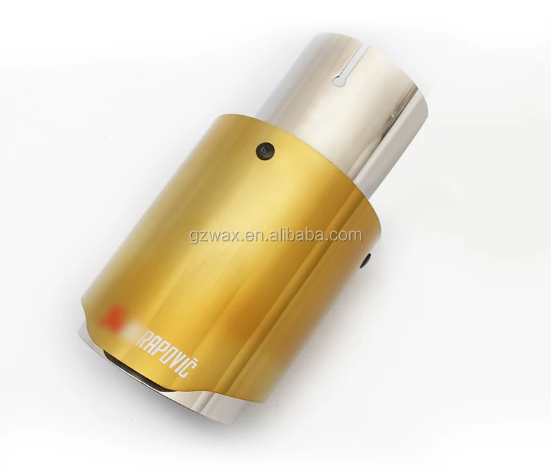 Exhaust Pipe Muffler Tips For AK Stainless Steel Chroming Golden Color Universal car