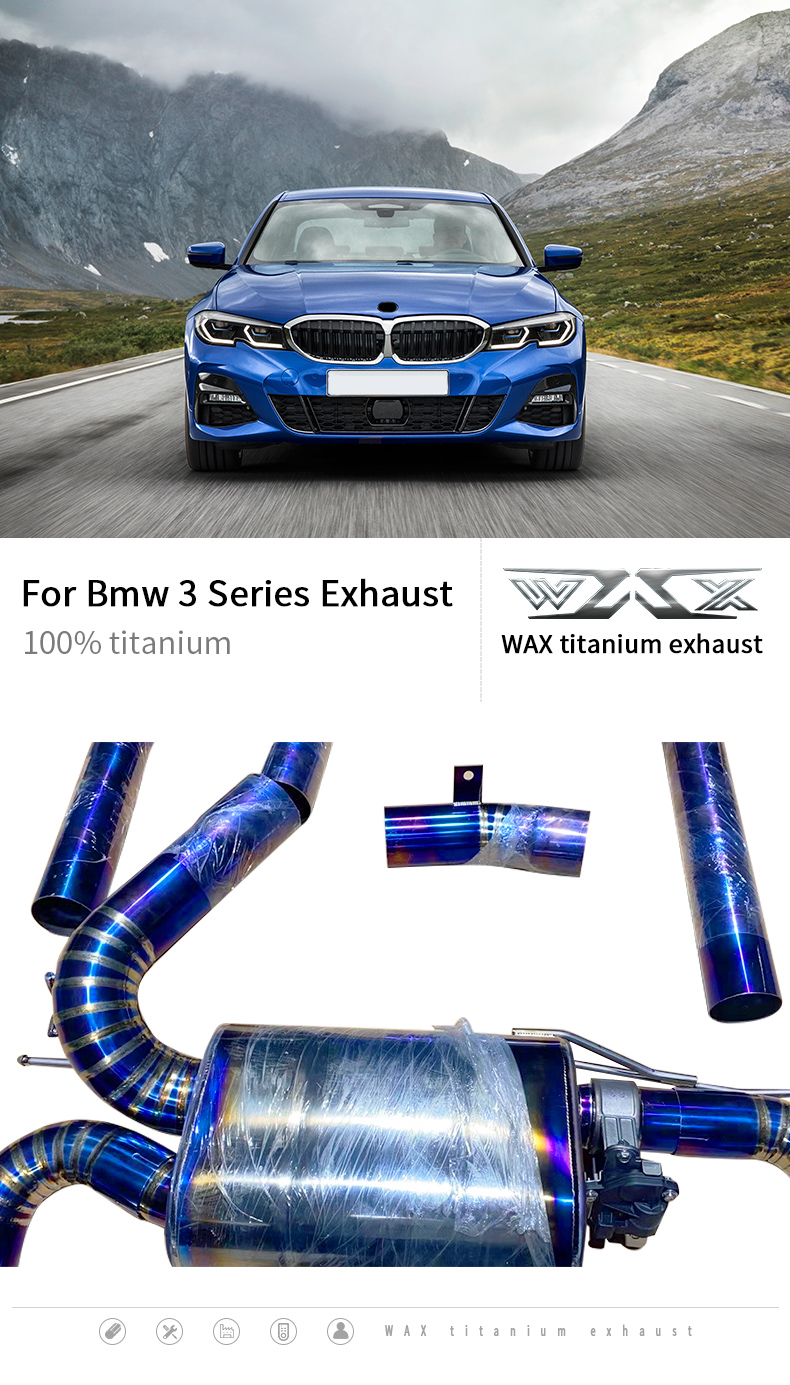 Performance Exhaust Muffler Catback Titanium Alloy Exhaust with Valvetronic for BMW 3 series 2010-2021 Cat-back Exhaust Pipes