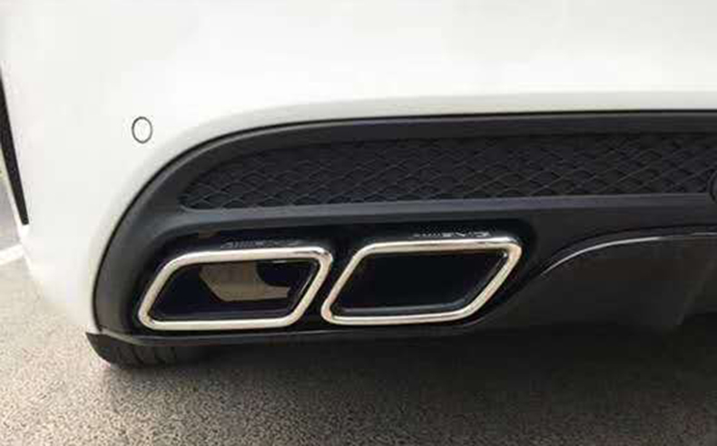 Reasonable Price Plastic Rear Diffuser Lip With Exhaust Tips For mercedes benz W205 C63 Amg