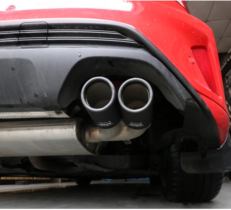 Snap Direct Installation Carbon Fiber Muffler Pipe Exhaust Tip for Ford Focus for Akrapovic