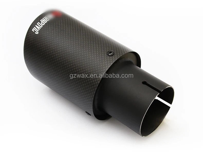 Universal Carbon Fiber Exhaust Tips Tail pipe For AUDI A3 A4 A5 A6 A7 A8 Q3 Q4 Q5 Q6 Q7 Q8 For BMW 320 325 330 340 350