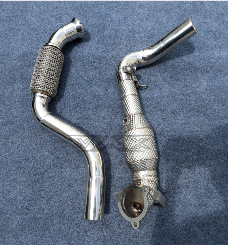 Stainless Steel Exhaust Downpipe For Mercedes-Benz W176 A200 GLA200 A35 A45 GLA45 Exhaust Downpipe