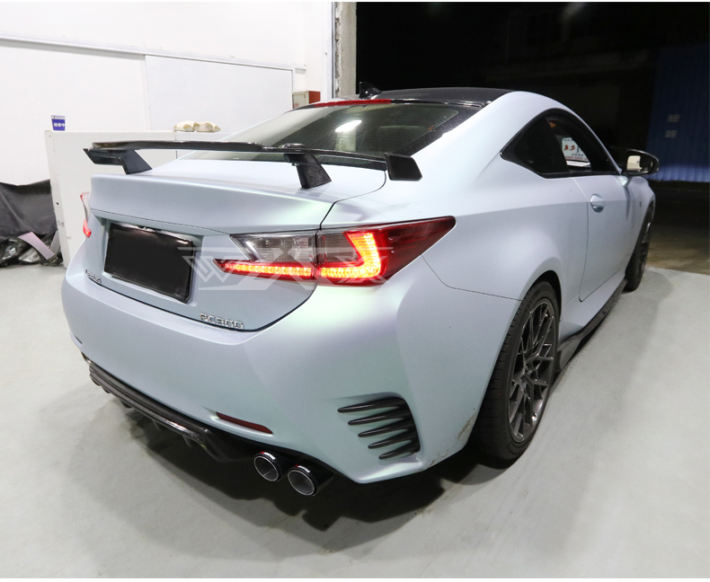 Dual Exhaust Tip Quad Muffler Tip Carbon Fiber Exhaust Pipe Tail Exhaust Muffler Tip For Lexus RC 2014-2021