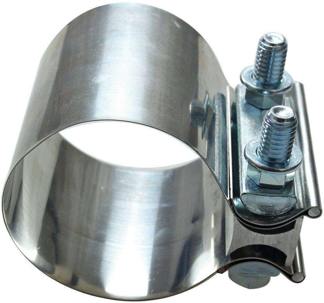 T304 Stainless Steel SS Butt Joint Band Exhaust Clamp For exhaust system and muffler/exhaust pipe