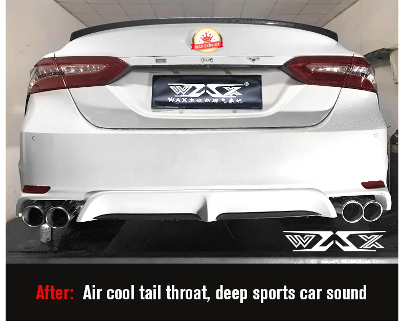 Cat-back Exhaust Pipe Stainless Steel Exhaust pipes for Toyota Camry Avalon 2012-2022 Catback Exhaust Pipe with Electronic Valve