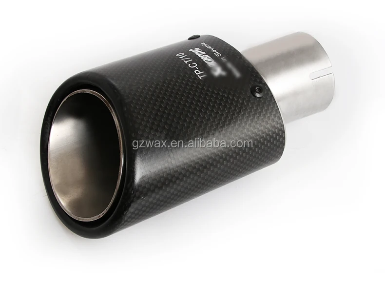 Carbon Fiber Exhaust Tips For Akrapovic Style Muffler Pipe Tips For Universal Car Exhaust Tailpipes