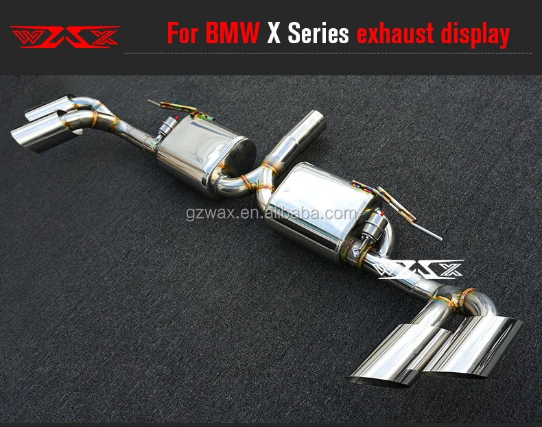 Performance Exhaust System Muffler Exhaust Valved Cat-back with Remote Control For BMW X3 X4 X5 X6 2015-2022