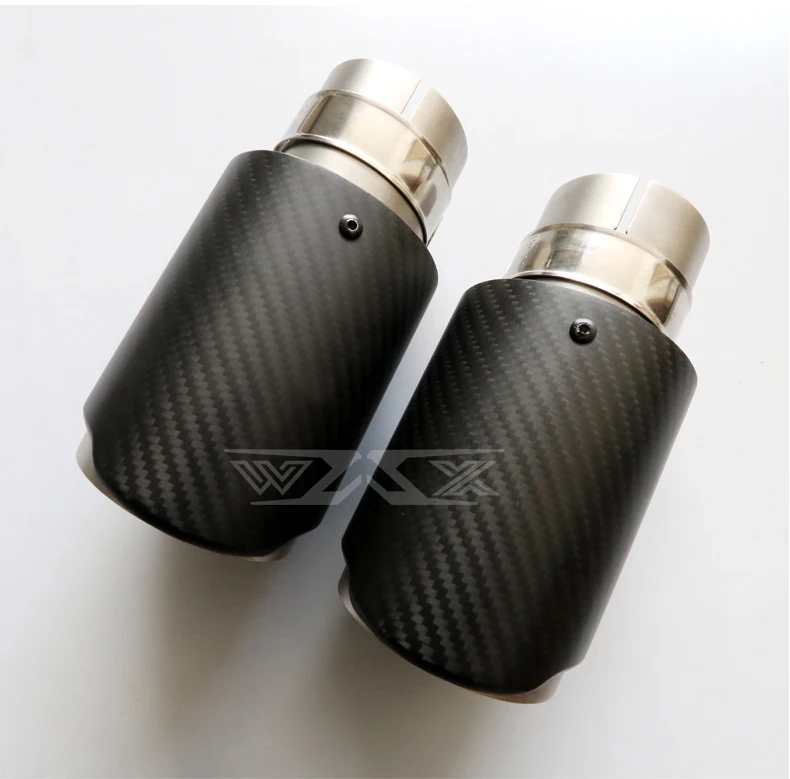 Custom Carbon Fiber Exhaust Tips Tail Pipe Muffler Exhaust Tail Pipe Universal Factory Direct Sale