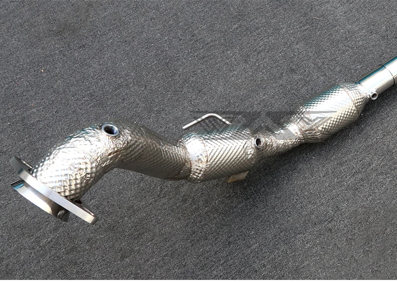 Catted Downpipe For Ford Mustang 2.3 2015-2020 Stainless Steel Exhaust Down Pipes