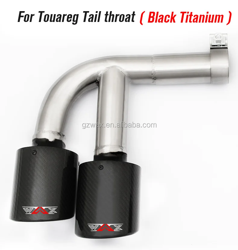 Exhaust Tips Carbon Fiber Exhaust Tips Stainless steel Exhaust Tailpipe for VW Tuareg 2018-2022 Customs Logo Manufacturing