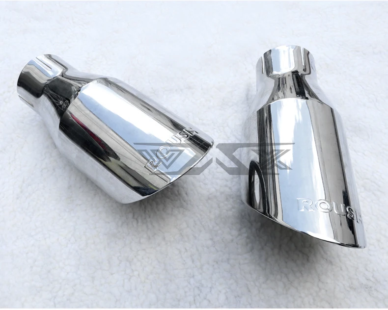 Universal Auto Bevel Exhaust Tail Pipe Car Exhaut Tailpipe Stainless Steel Muffler tip 63-101mm