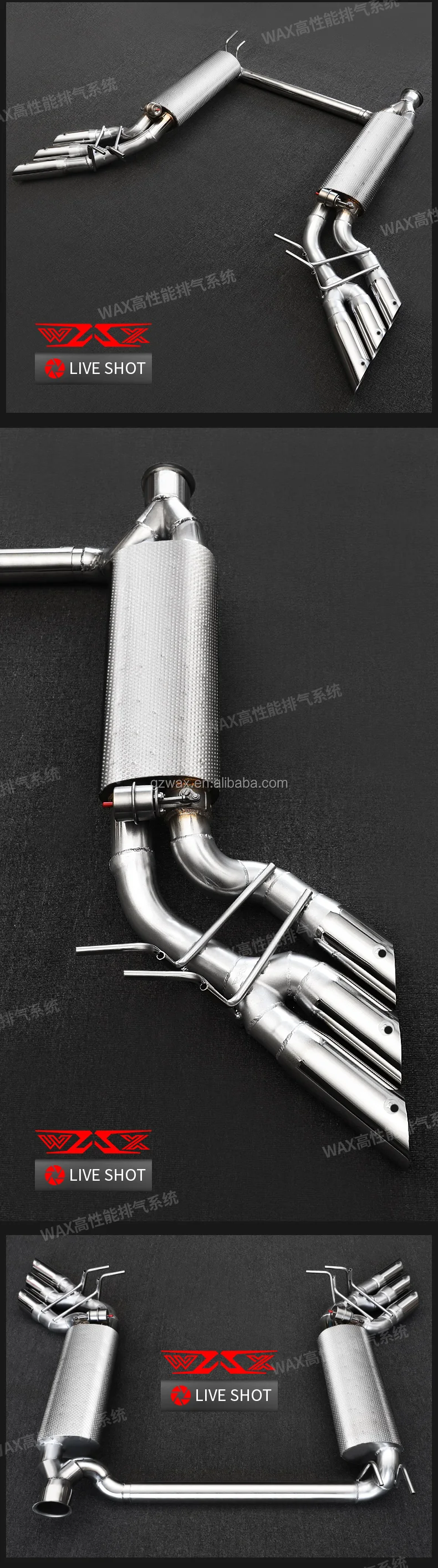 Stainless steel Catback Exhaust Muffler Pipe for Mercedes-Benz G-Class G350 2.0T Exhaust Systen Catback