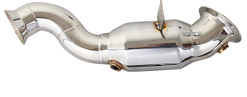 WAX Factory Exhaust Downpipe For Mercedes-Benz 2013-2019 W205 W212 C200 C260 C300 E200 E260 E300 Stainless Steel Downpipe