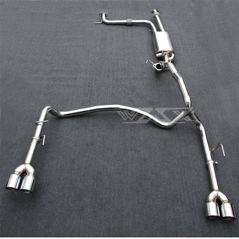 Exhaust Catback For Nissan PATROL Y62 2016-2022 Stainless Steel Valved Exhaust Catback with Quad Carbon Fiber Muffler Tips