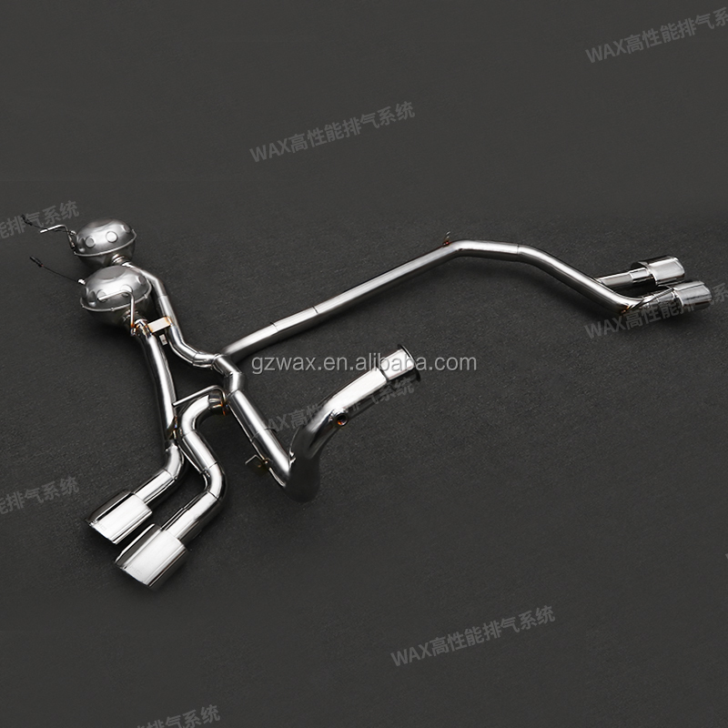 High performance stainless steel exhaust with Valves sound of sport car for Mercedes Benz g350