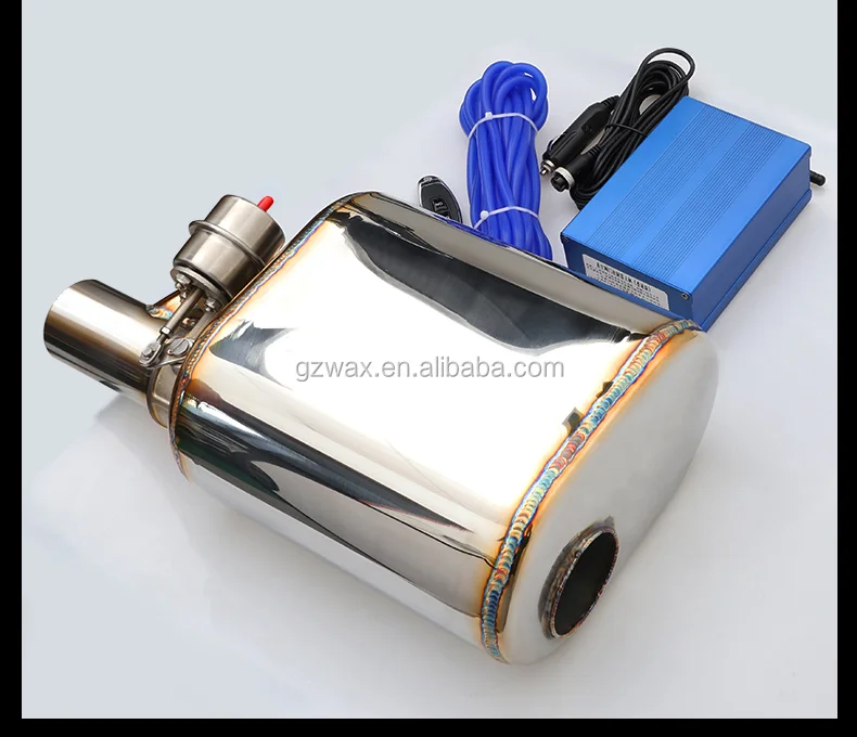 Manufacture Exhaust Muffler System Stainless steel Middle Silencer Muffler with Vacuum Valve for Universal Car