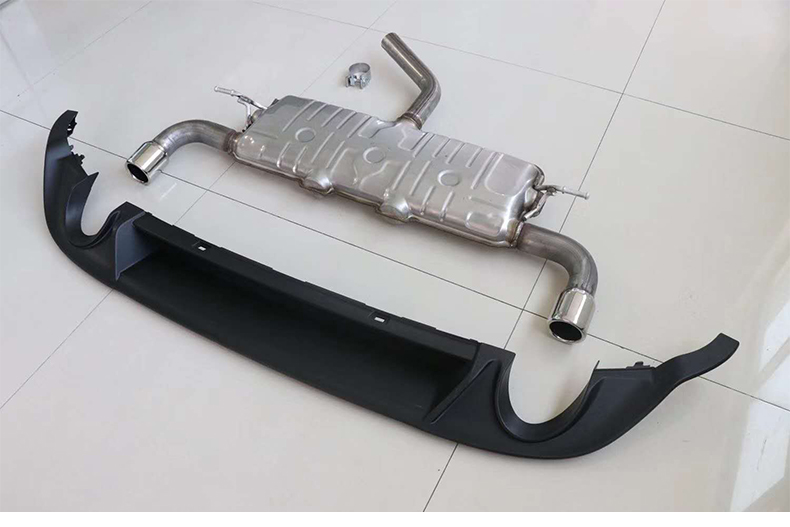 Muffler Flexible Exhaust Pipe With Diffuser For VW Golf 6 MK6 Refitted Upgrade To R20 GTI 2009-2016 Car Exhaust Muffler Pipes