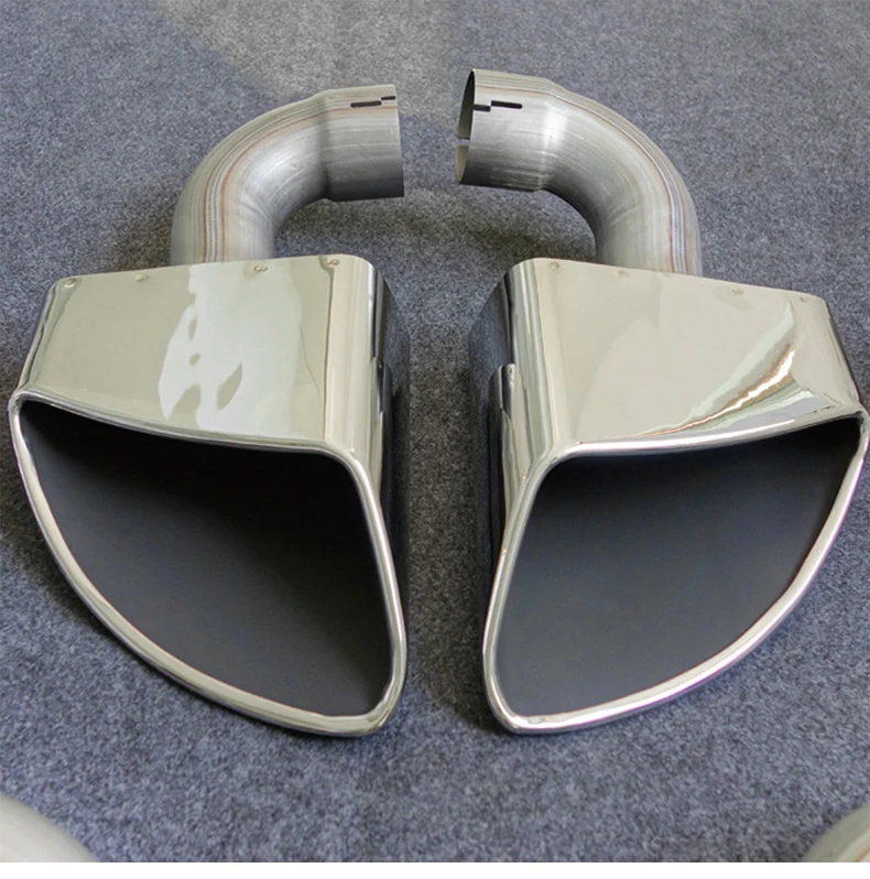 Performance Exhaust Pipe Auto Square Exhaust Tips For VW Touareg R-Line